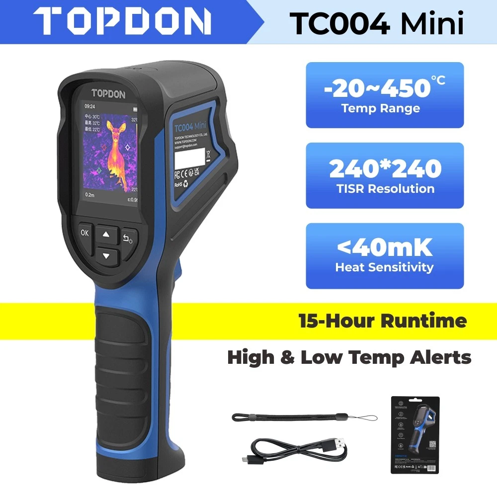 Topdon Tc001 Thermal Camera - TOPDON TC004 Mini Handheld Thermal Imaging